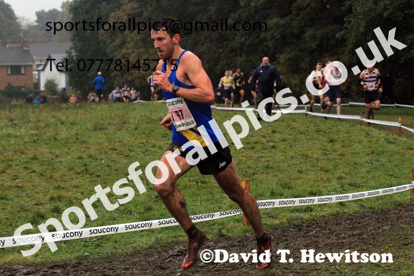 Senior Mens 2023 National Cross Country Relays, Berry Hill Park, Mansfield.  Photo: David T. Hewitson/Sports for All Pics